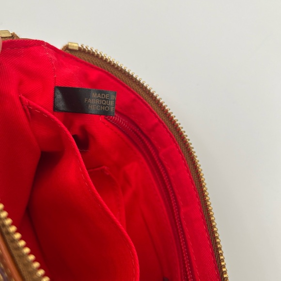 Dooney & Bourke Navy and Brown Wristlet - Picture 7 of 12